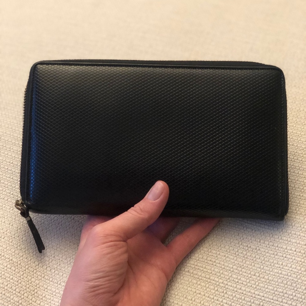 COMME DES GARÇONS JUMBO CLASSIC WALLET, BLACK